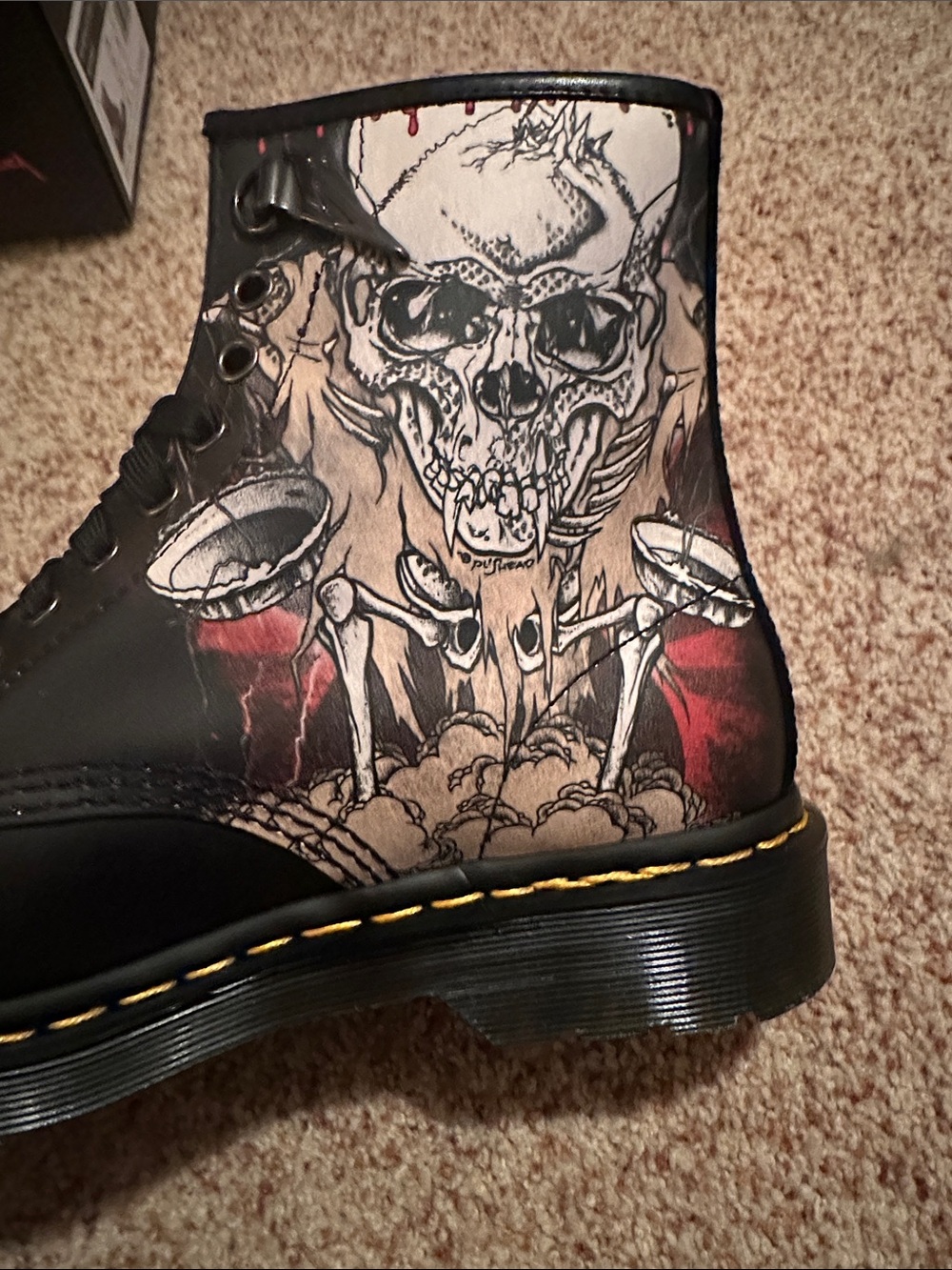 Dr Martens Metallica Boots Brand New Women’s Size 8/ Men’s Size 7 - Picture 6 of 16